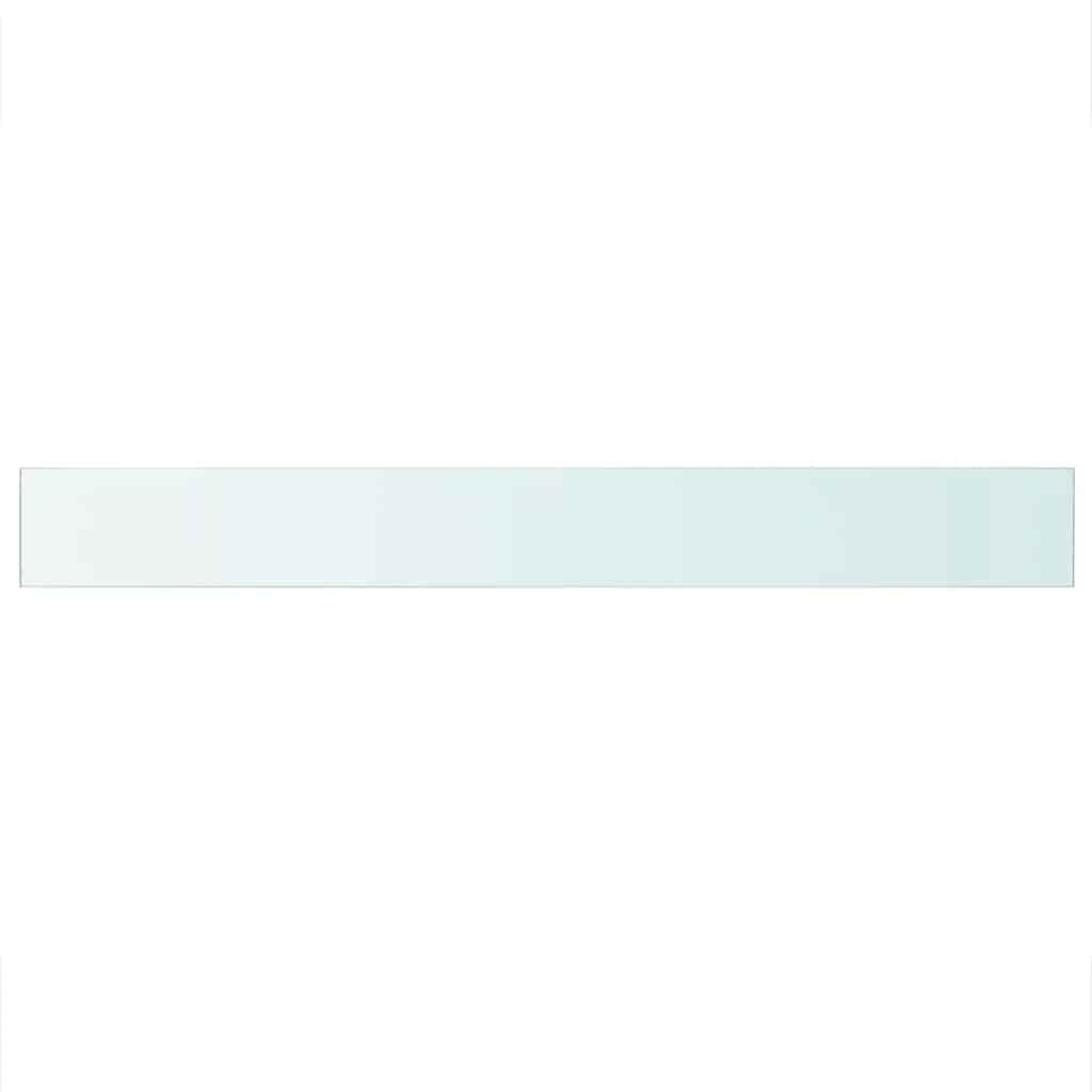 Vidaxl wandschap transparant 110x12 cm glas