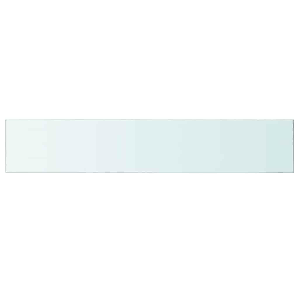 Vidaxl wandschap transparant 110x20 cm glas