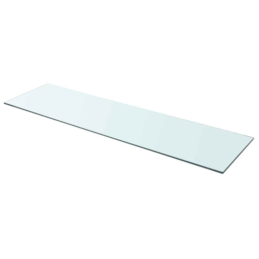 Vidaxl wandschap transparant 110x30 cm glas