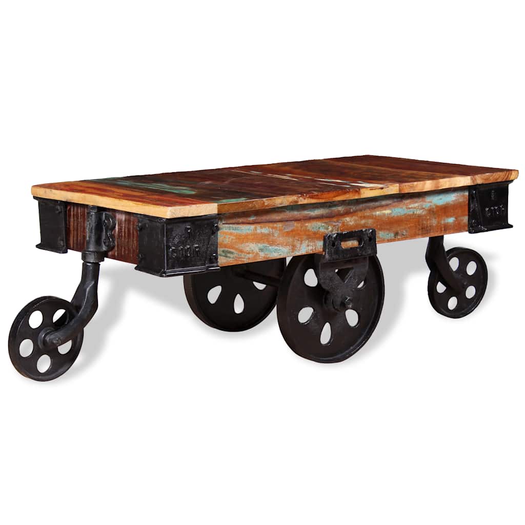 Vidaxl salontafel 90x45x35 cm gerecycled hout