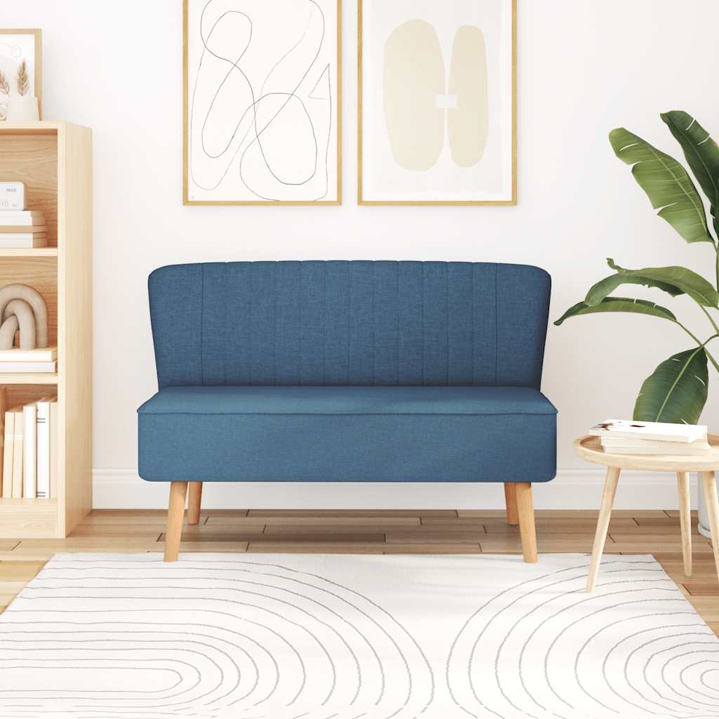 Vidaxl bank 117x55,5x77 cm stof blauw