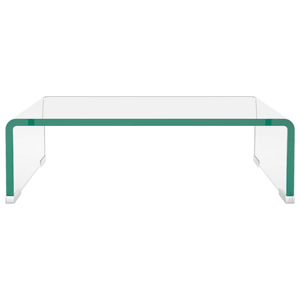 Vidaxl tv-meubel monitorverhoger transparant 40x25x11 cm glas