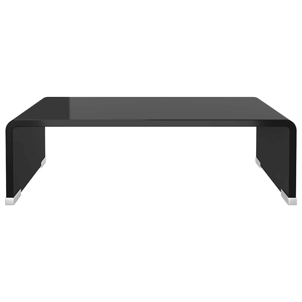 Vidaxl tv-meubel monitorverhoger zwart 40x25x11 cm glas