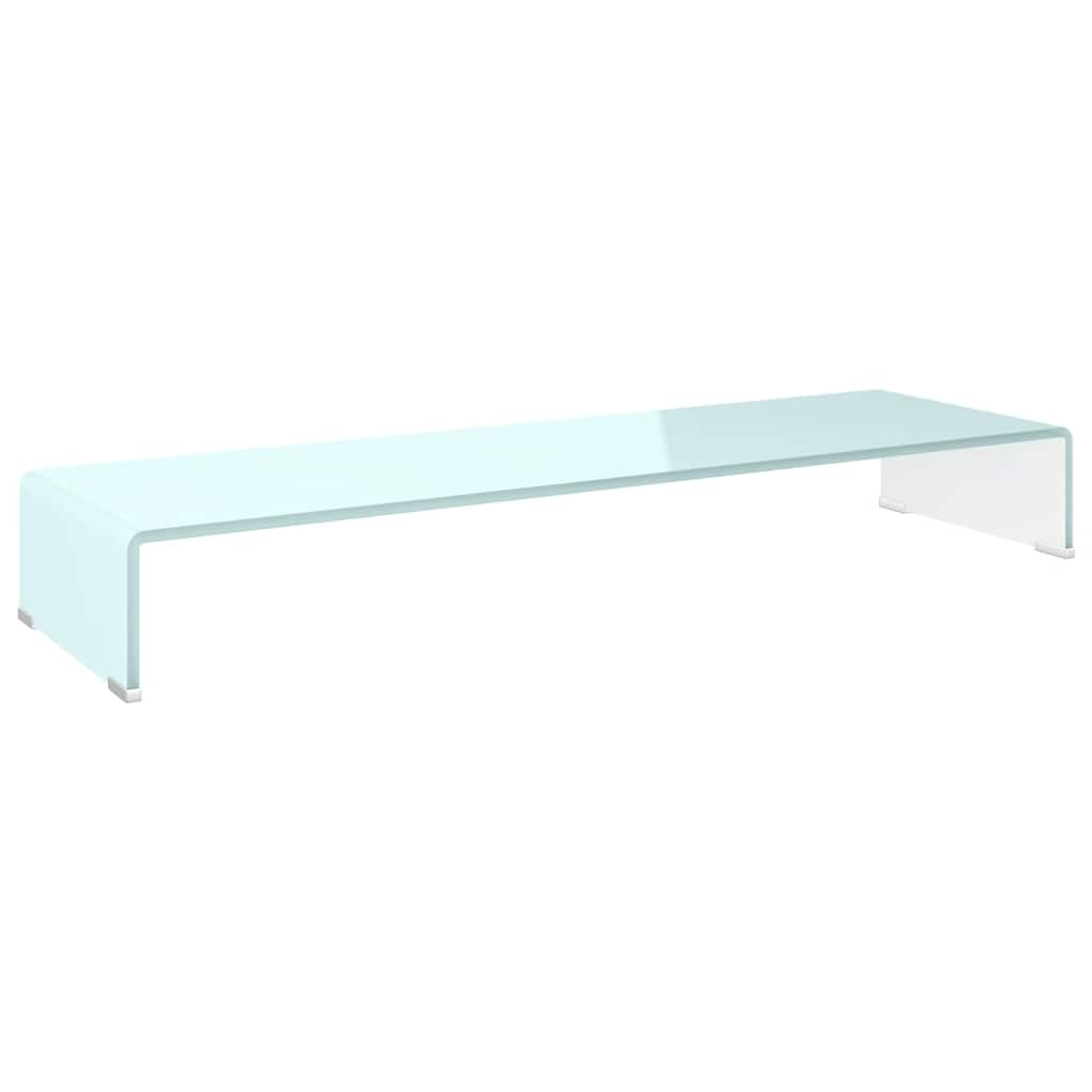 Vidaxl tv-meubel monitorverhoger 100x30x13 cm glas groen