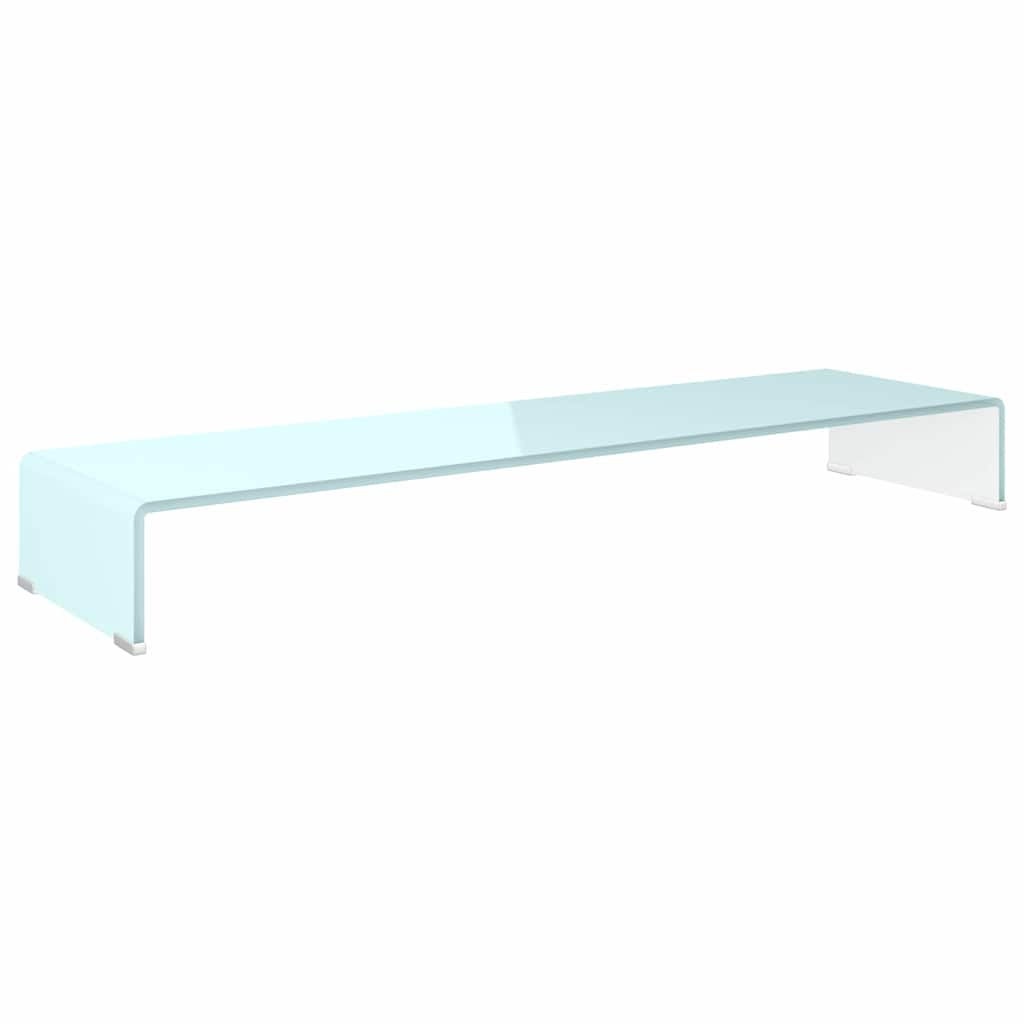 Vidaxl tv-meubel monitorverhoger 110x30x13 cm glas groen