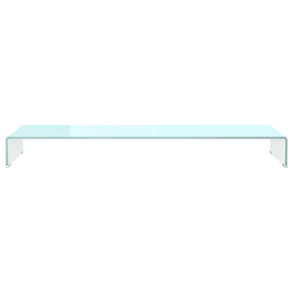Vidaxl tv-meubel monitorverhoger 120x30x13 cm glas groen