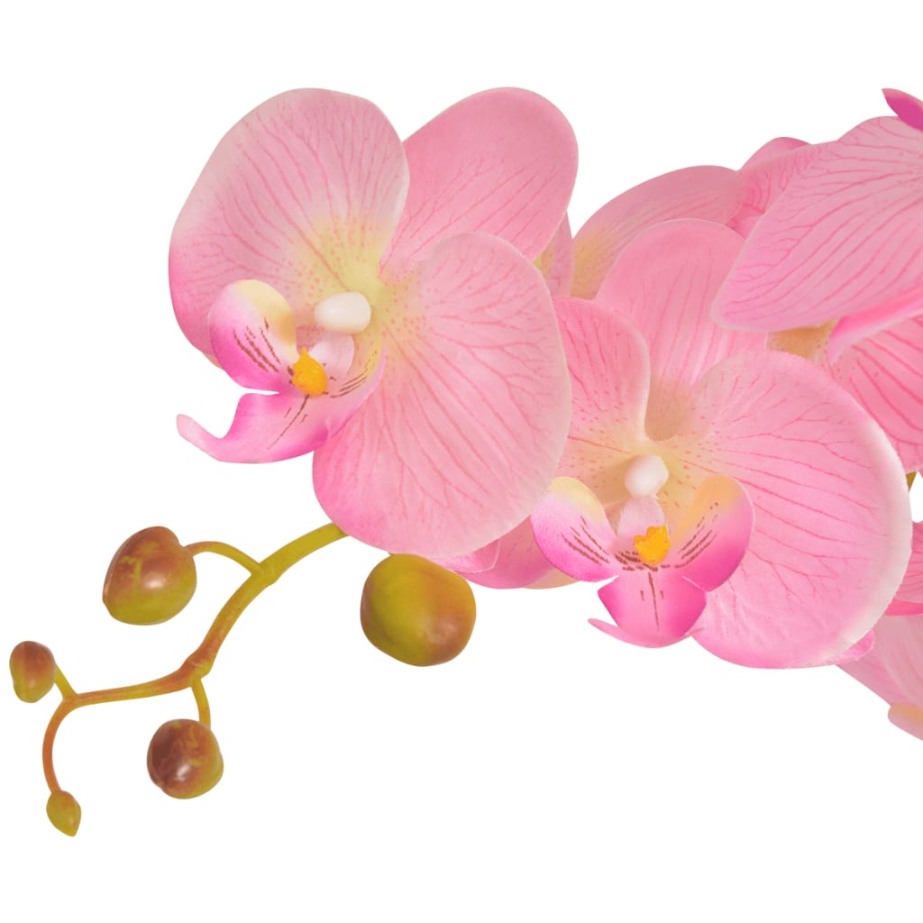 Vidaxl Künstliche Pflanzenorchidee mit Topf 65 cm Pink