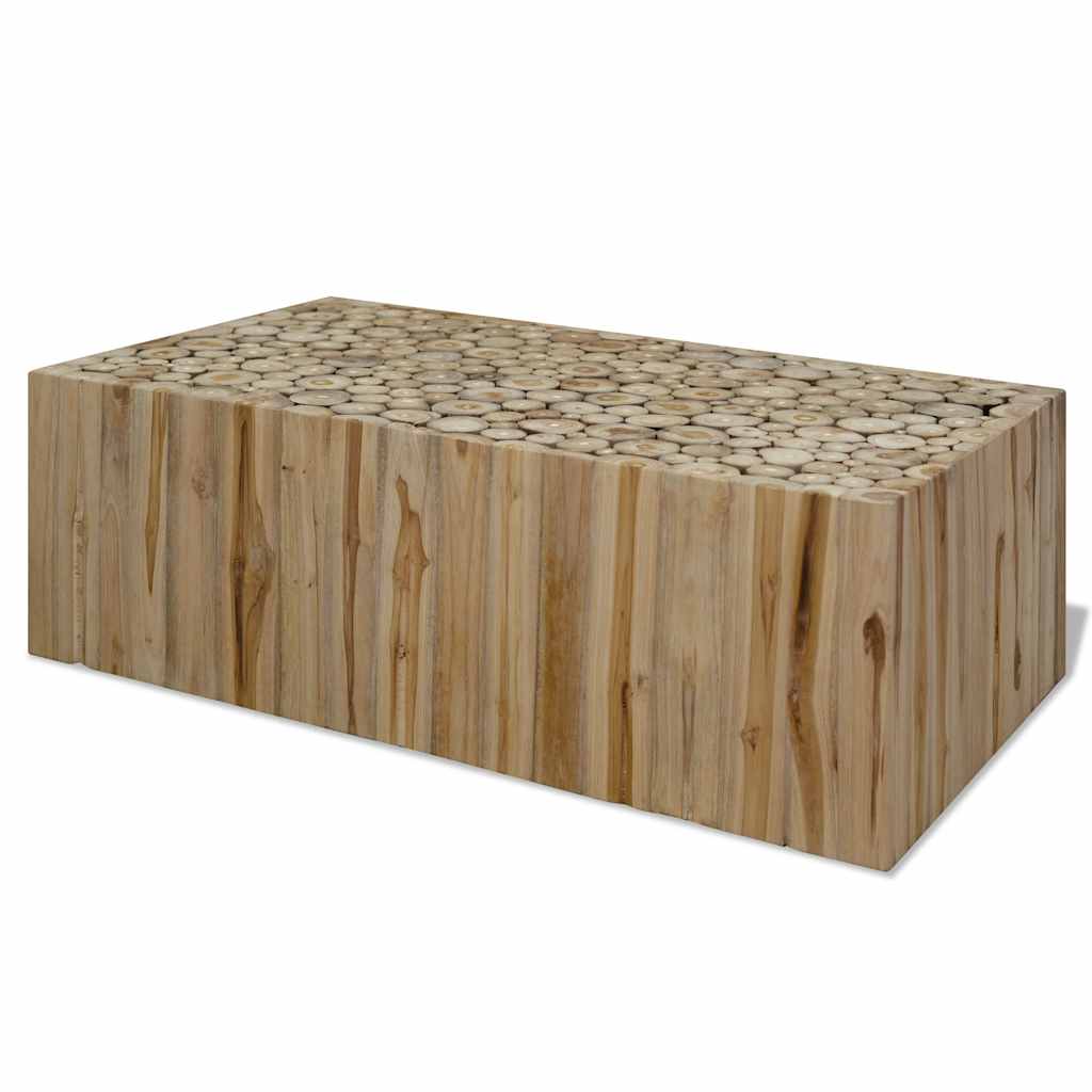 Vidaxl salontafel 90x50x30 cm echt teakhout
