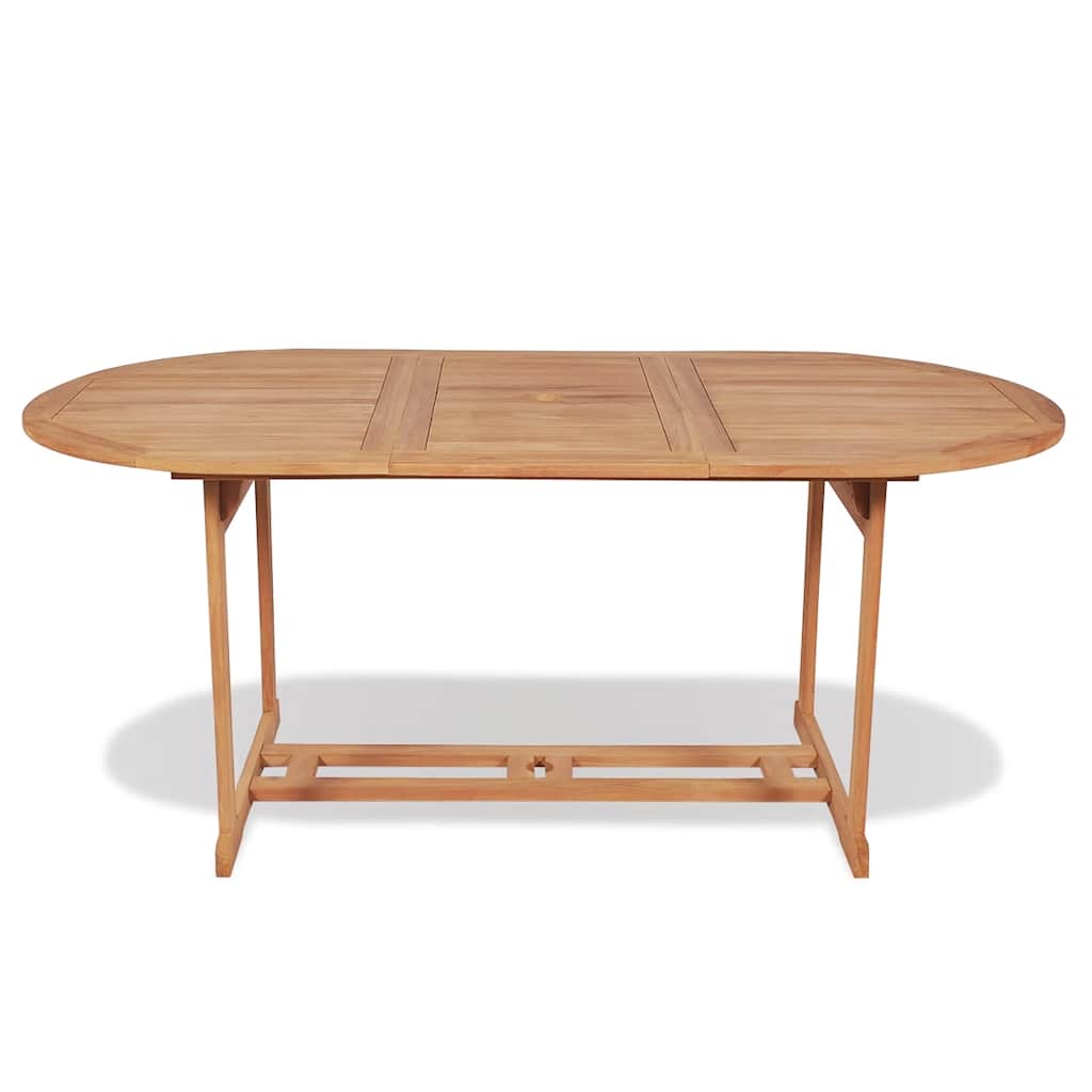 Vidaxl tuintafel 180x90x75 cm massief teakhout