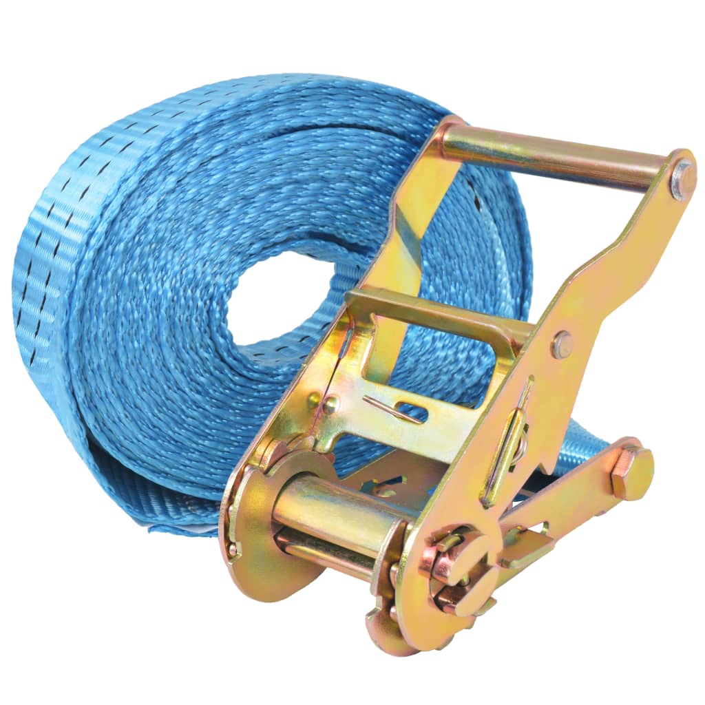 Vidaxl Spanngurte 2 Tonnen 6mx38mm blau 10 Stk