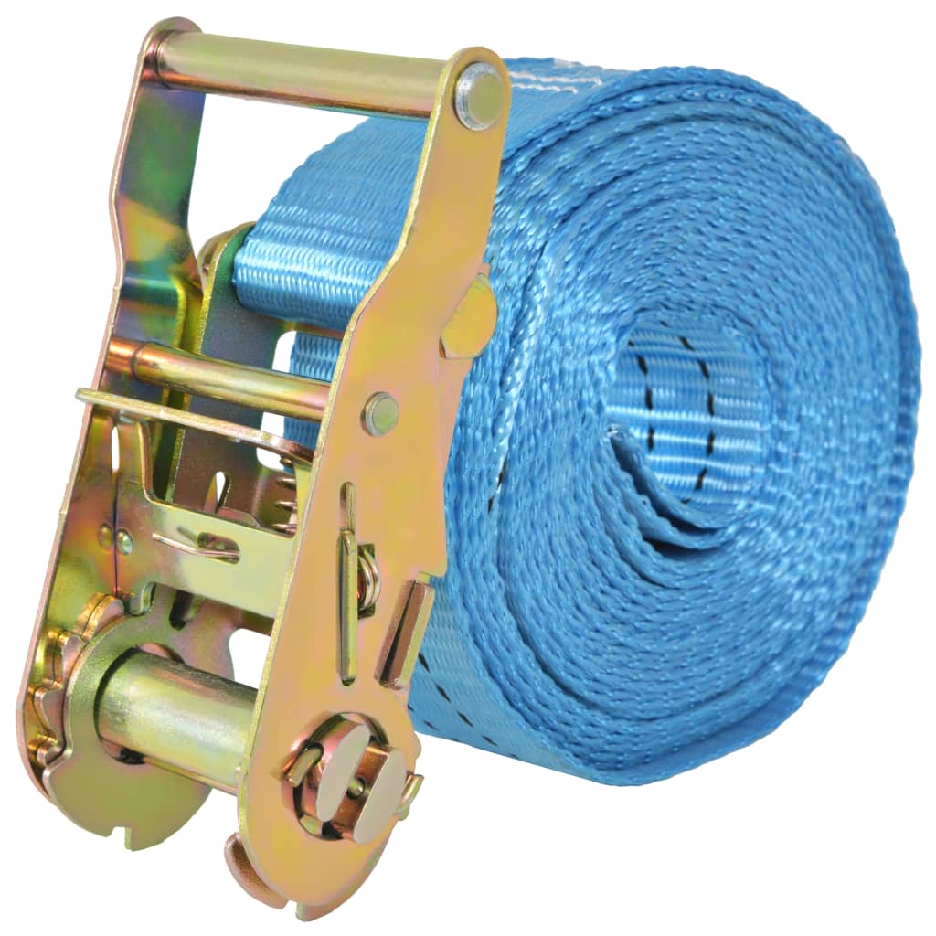 Vidaxl Spanngurte 2 Tonnen 6mx38mm blau 10 Stk