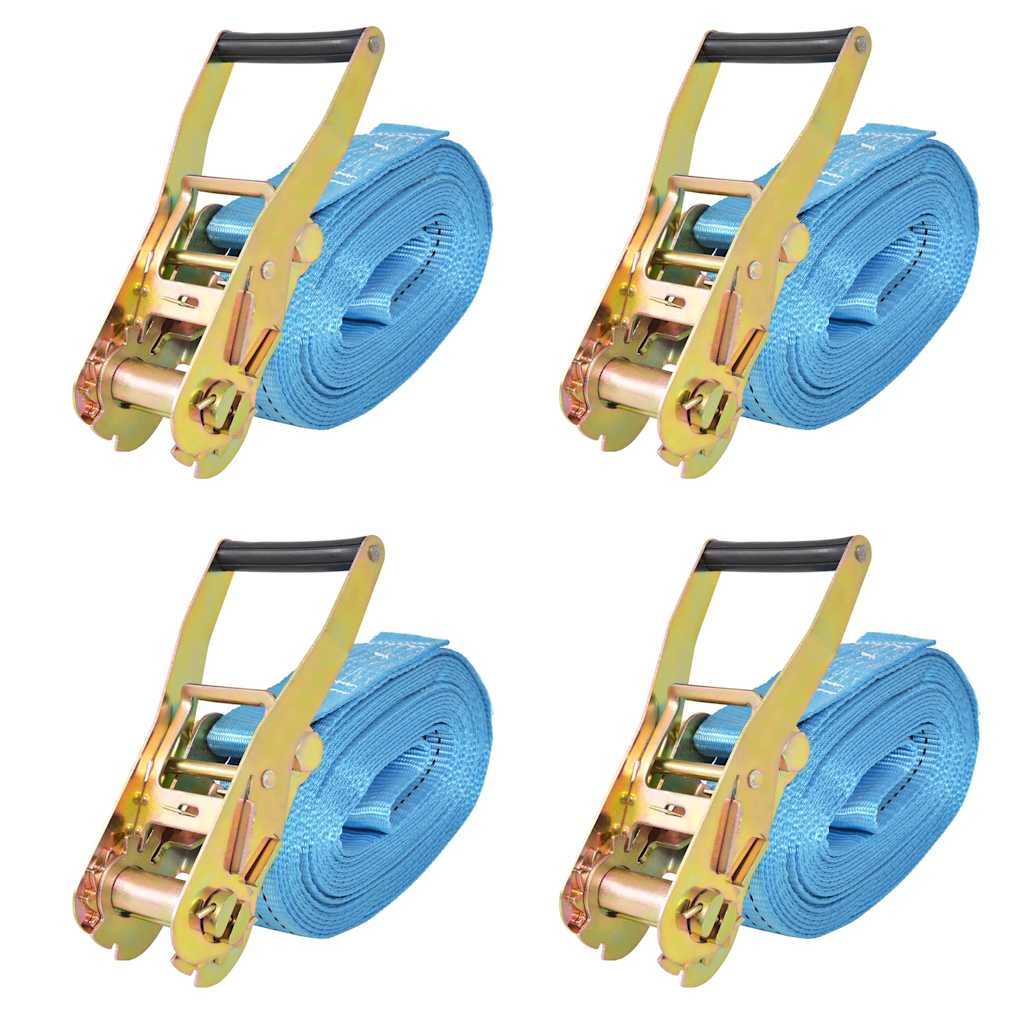 Vidaxl Spanngurte 4 Tonnen 8mx50mm blau 4 Stk
