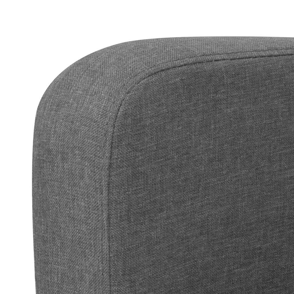 Vidaxl tweezitsbank 135x65x76 cm donkergrijs