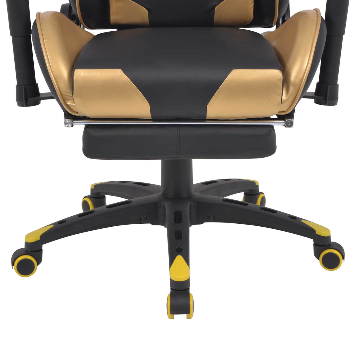 Vidaxl gaming stoel goud 70 x 71 x 136 cm kunstleer