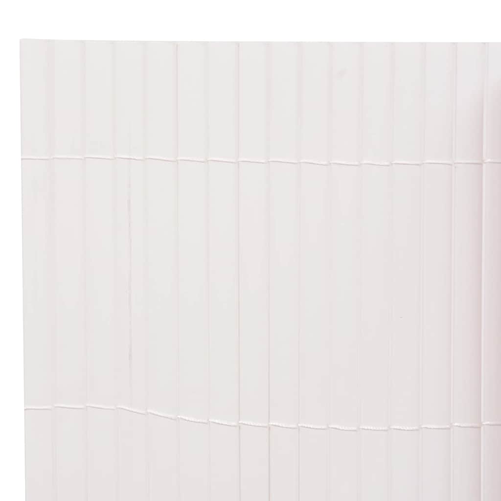Vidaxx doppelseitiger Gartenzaun 90x300 cm weiß