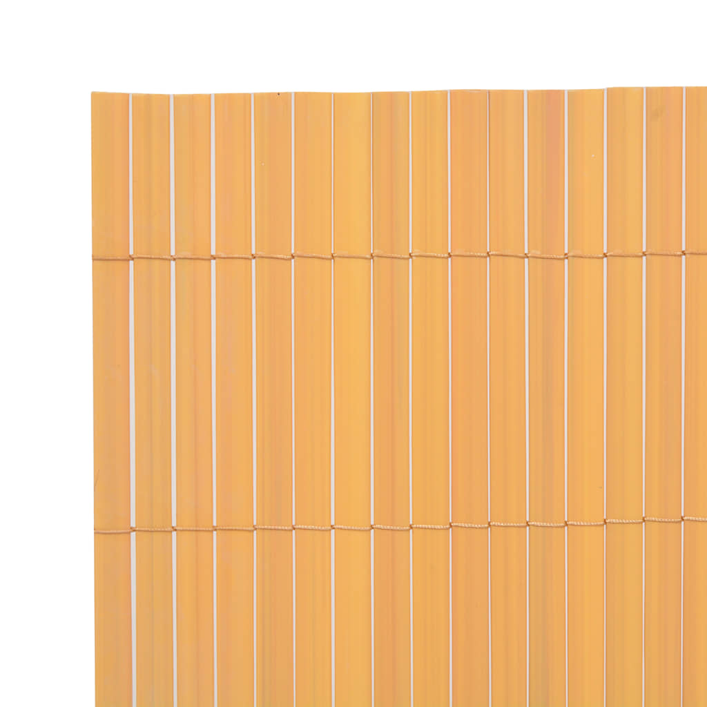 Vidaxl Gartenzäune doppelte 90 x 500 cm PVC Gelb