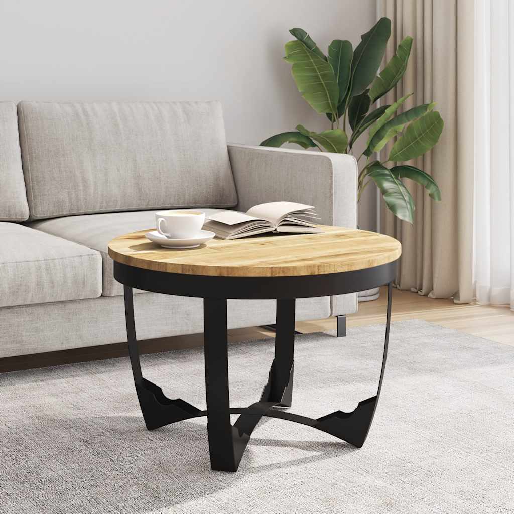 Vidaxl salontafel 60x40 cm massief ruw mangohout