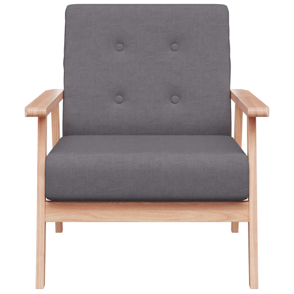 Vidaxl fauteuil stof donkergrijs
