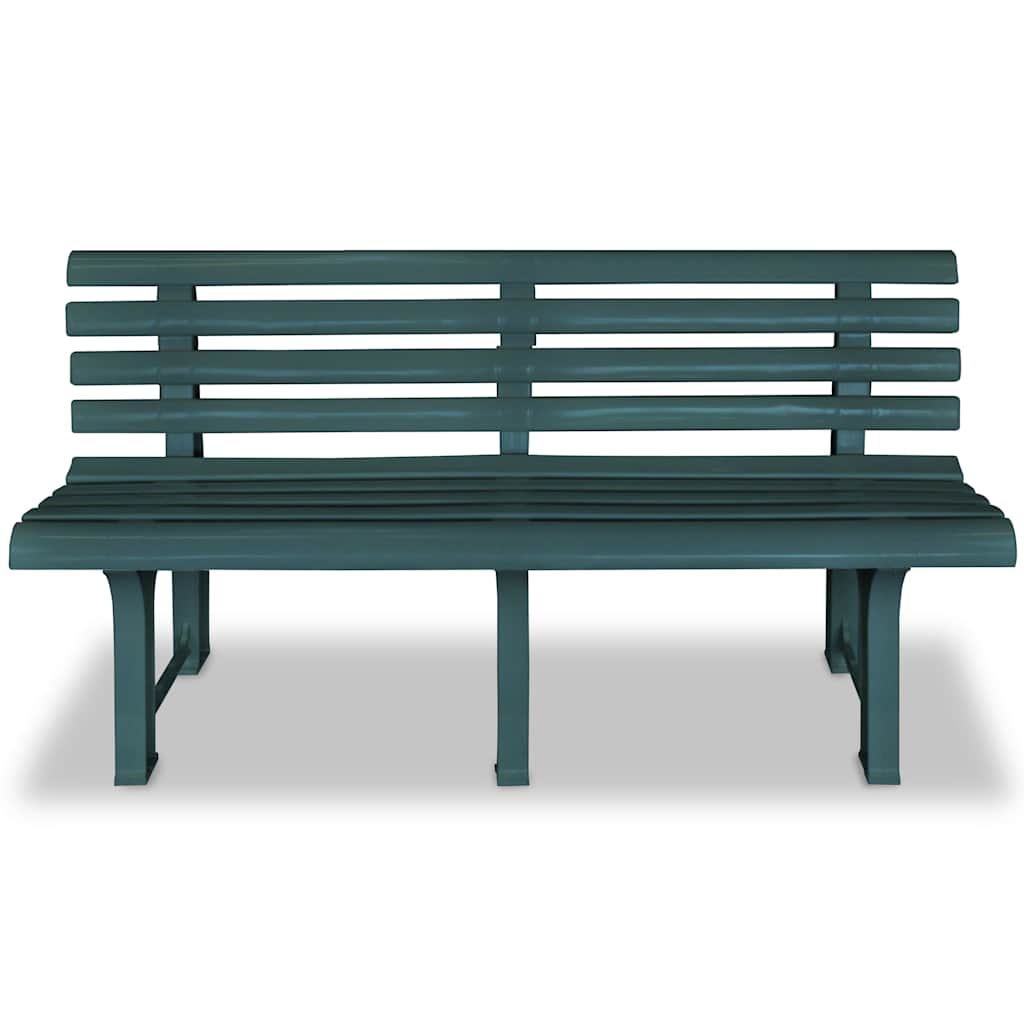 Vidaxl tuinbank 145,5 cm kunststof groen