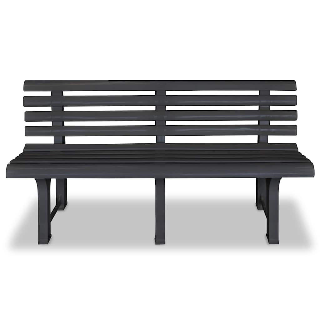 Vidaxl tuinbank 145,5 cm kunststof antraciet