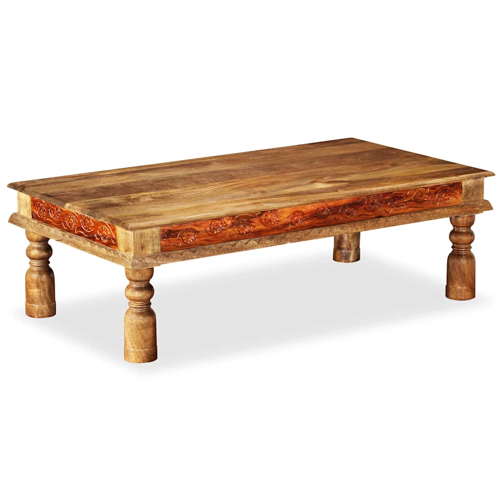 Vidaxl salontafel 110x60x38 cm massief mangohout en acaciahout