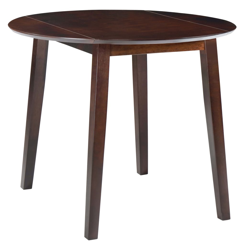 Vidaxl eettafel inklapbaar rond mdf bruin