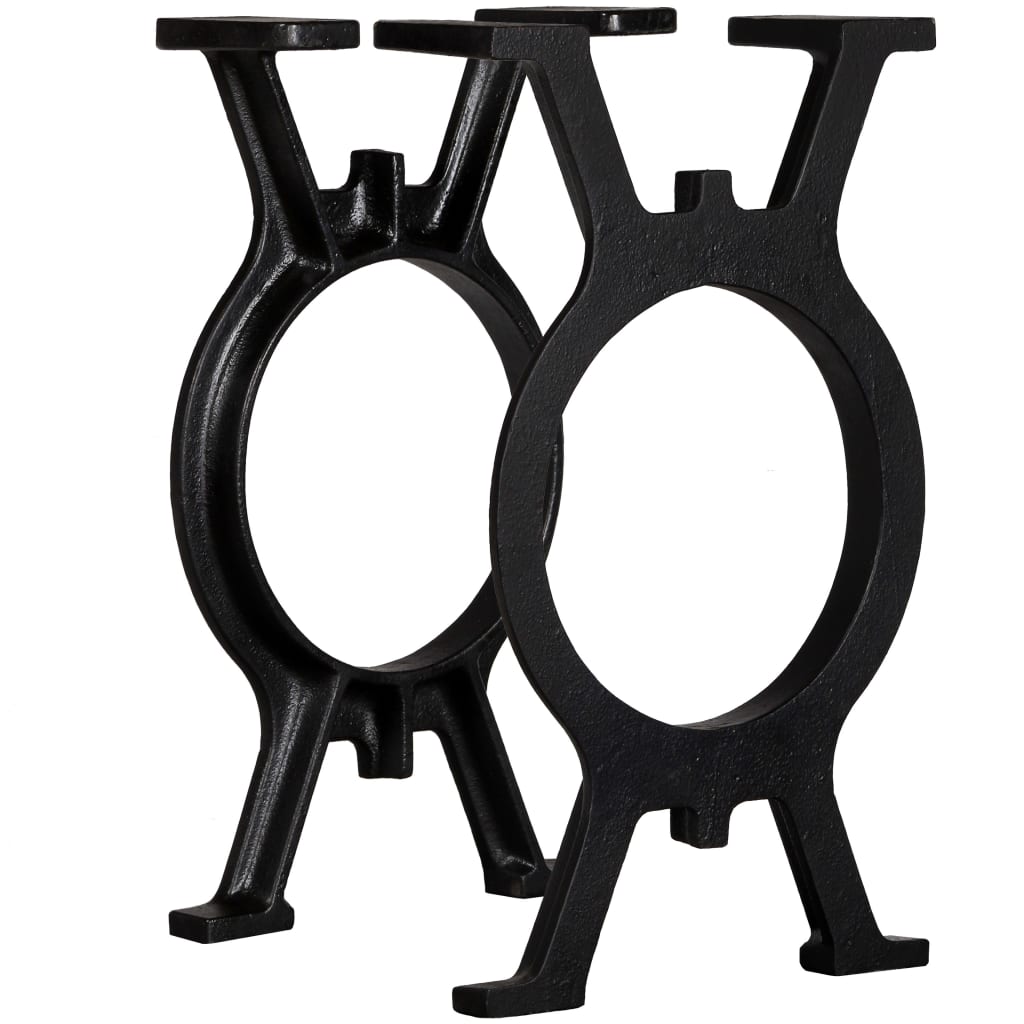 Vidaxl bankpoten 2 st o-frame gietijzer
