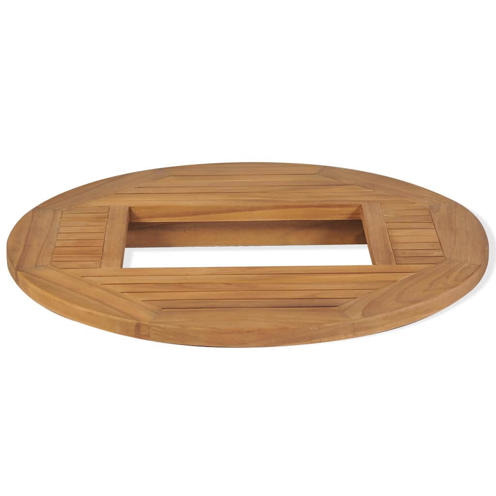 Vidaxl tafelblad voor bierkrat 70 cm teakhout