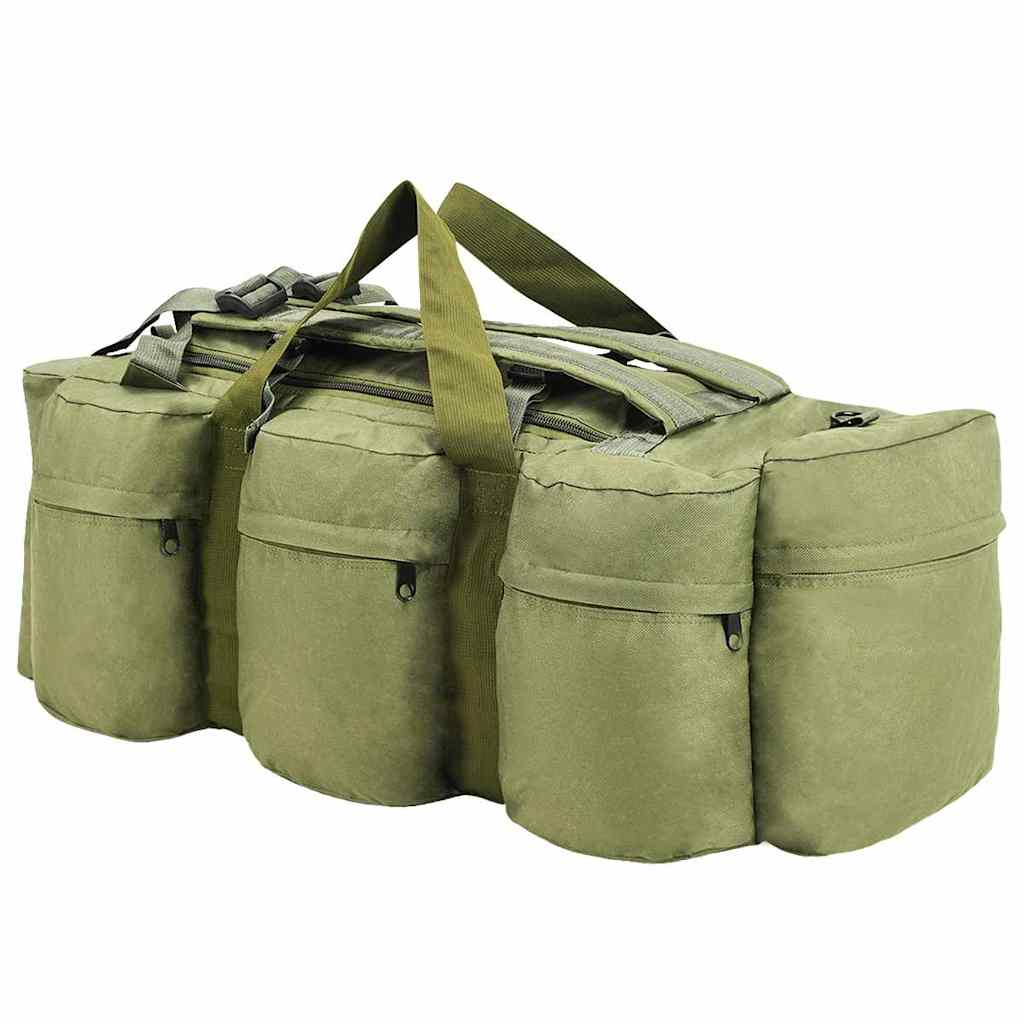 Vidaxl Plunjezak 3-in-1-Armee-Stil 45 l Olive Green