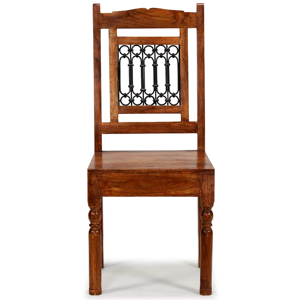 Vidaxl eetkamerstoelen 2 st klassiek hout met honingafwerking