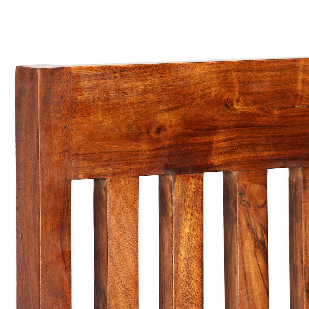 Vidaxl eetkamerstoelen 2 st modern hout met honingafwerking