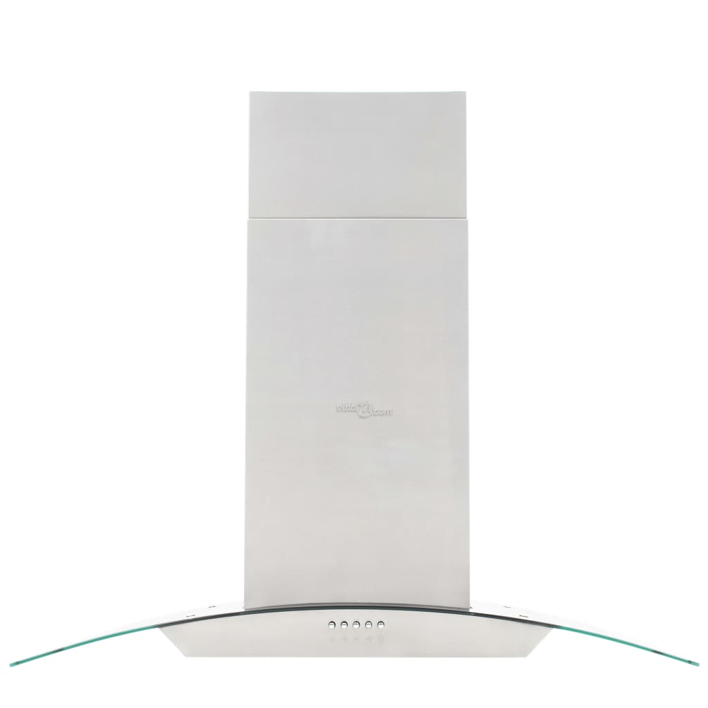 Vidaxl Island Extractor 756 m³ U LED 90 cm Edelstahl