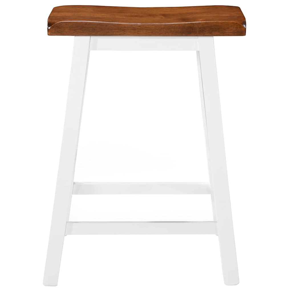 Vidaxl barkrukken 2 st massief hout