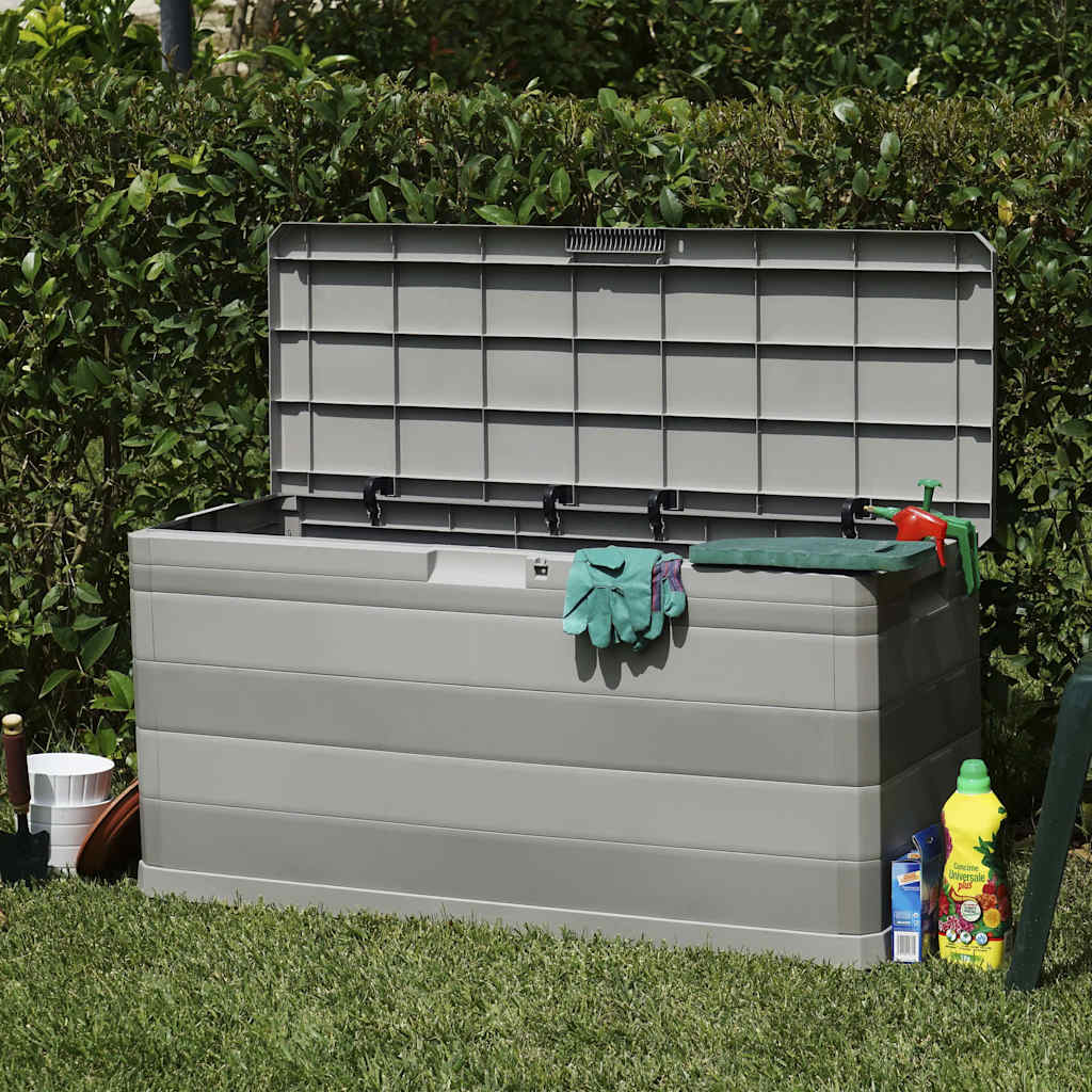 Vidaxl tuinbox 117x45x56 cm grijs