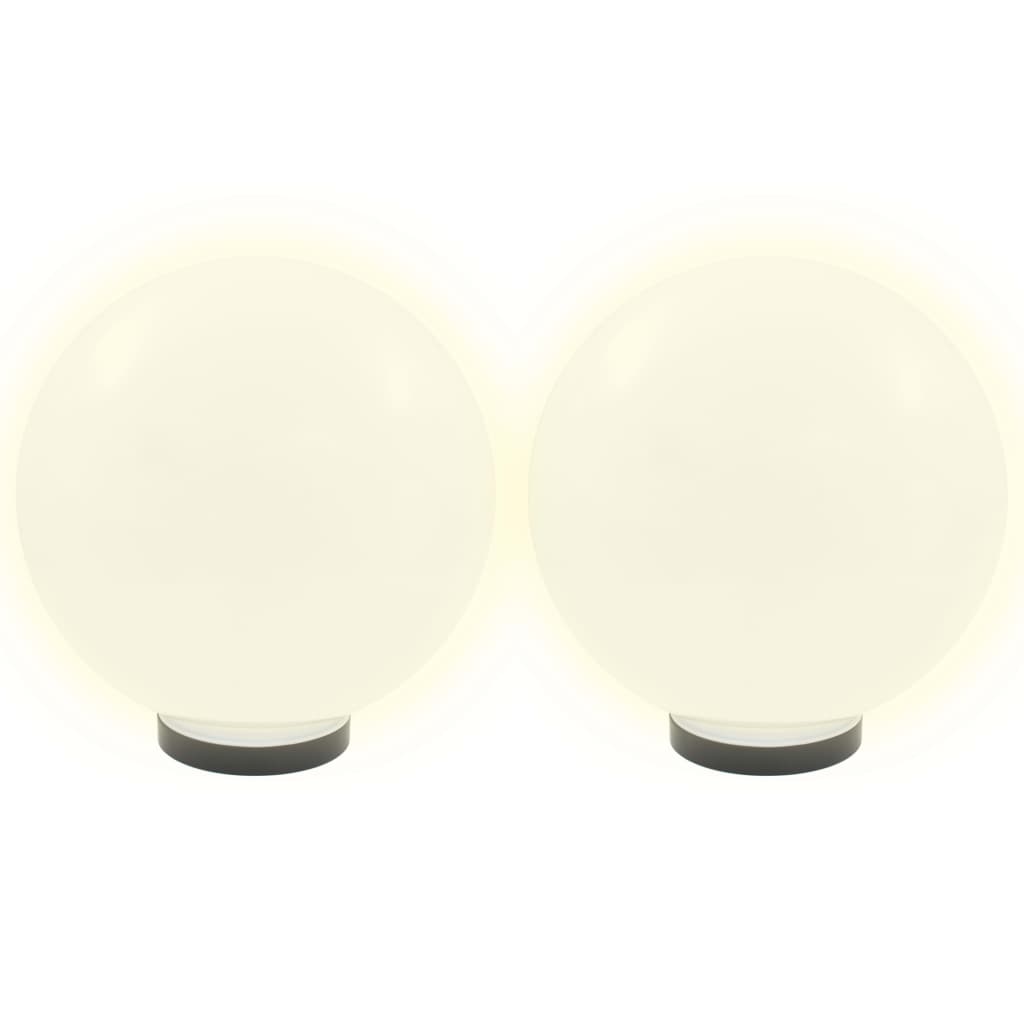 VIDAXL LED -Lampenlampen 2 Stcs rund 30 cm PMMA