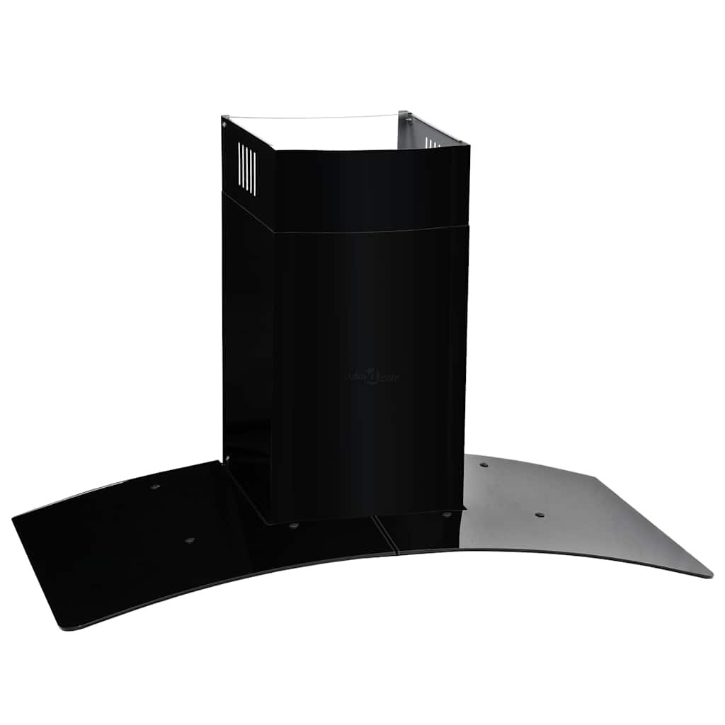 Vidaxl Wandextraktionshaube 756 m³ U 90 cm Edelstahl schwarz