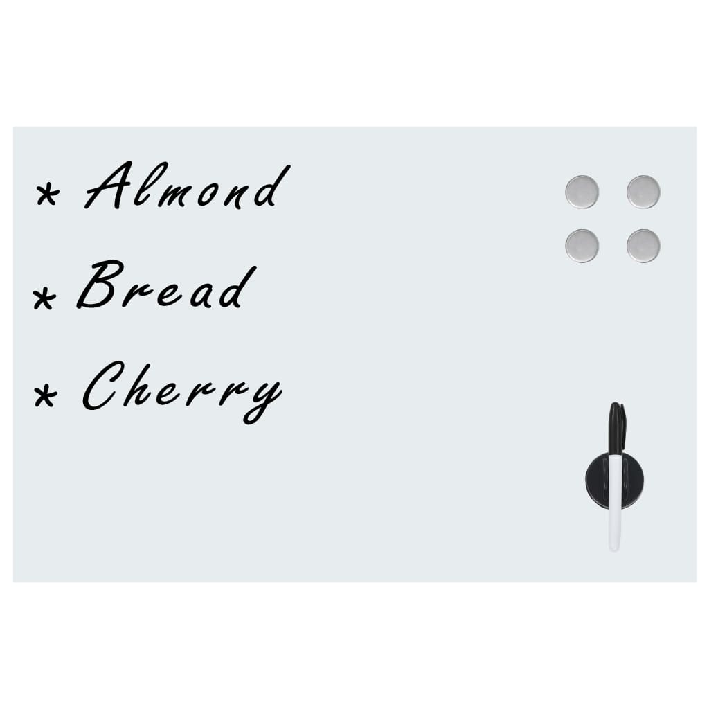 Vidaxx Wand-Whiteboard magnetisch 60x40 cm Glas