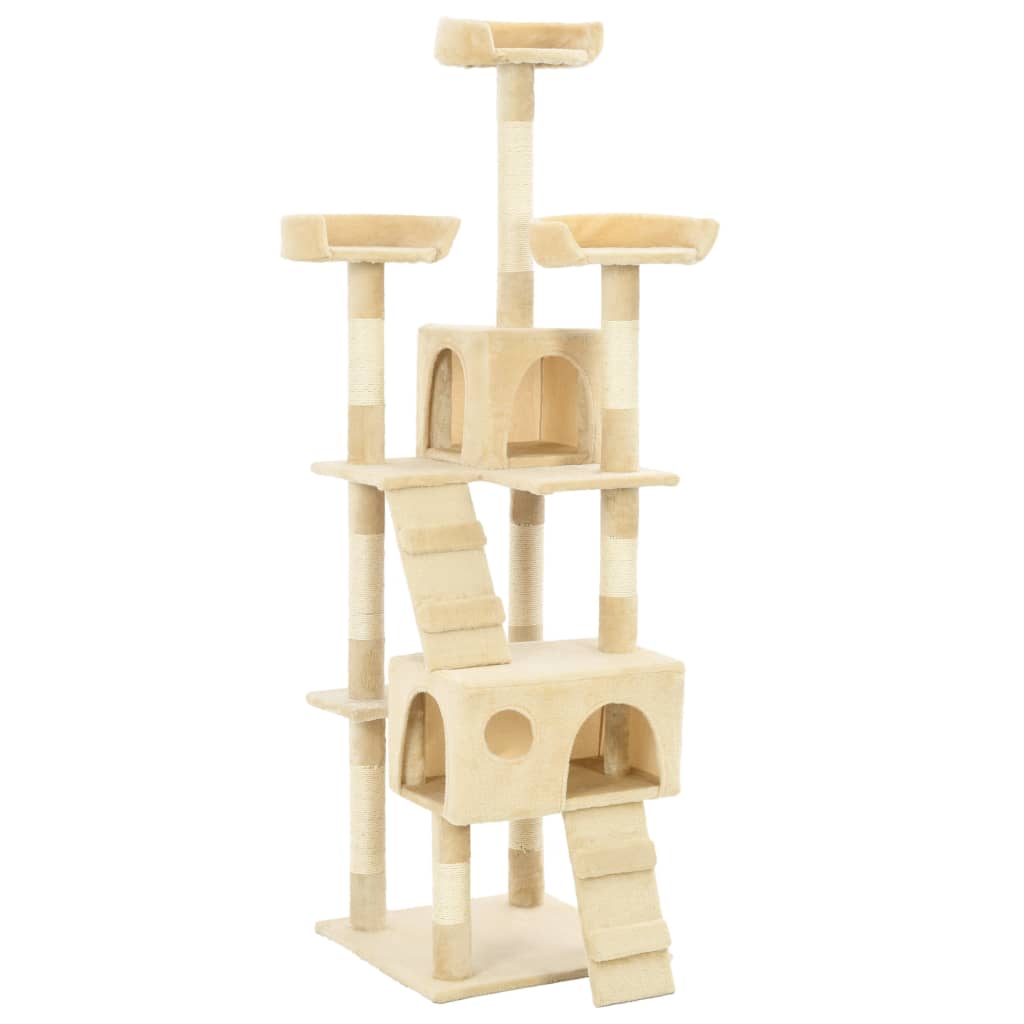 Vidaxl Cat Scraping Post mit Sisal -Kratzern 170 cm Beige