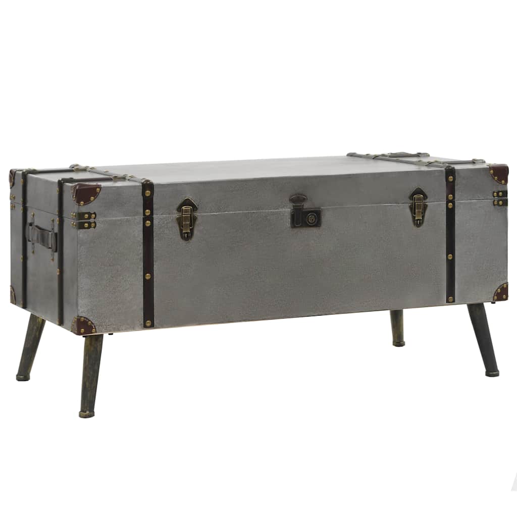 Vidaxl salontafel 102x51x47,5 cm mdf en aluminium
