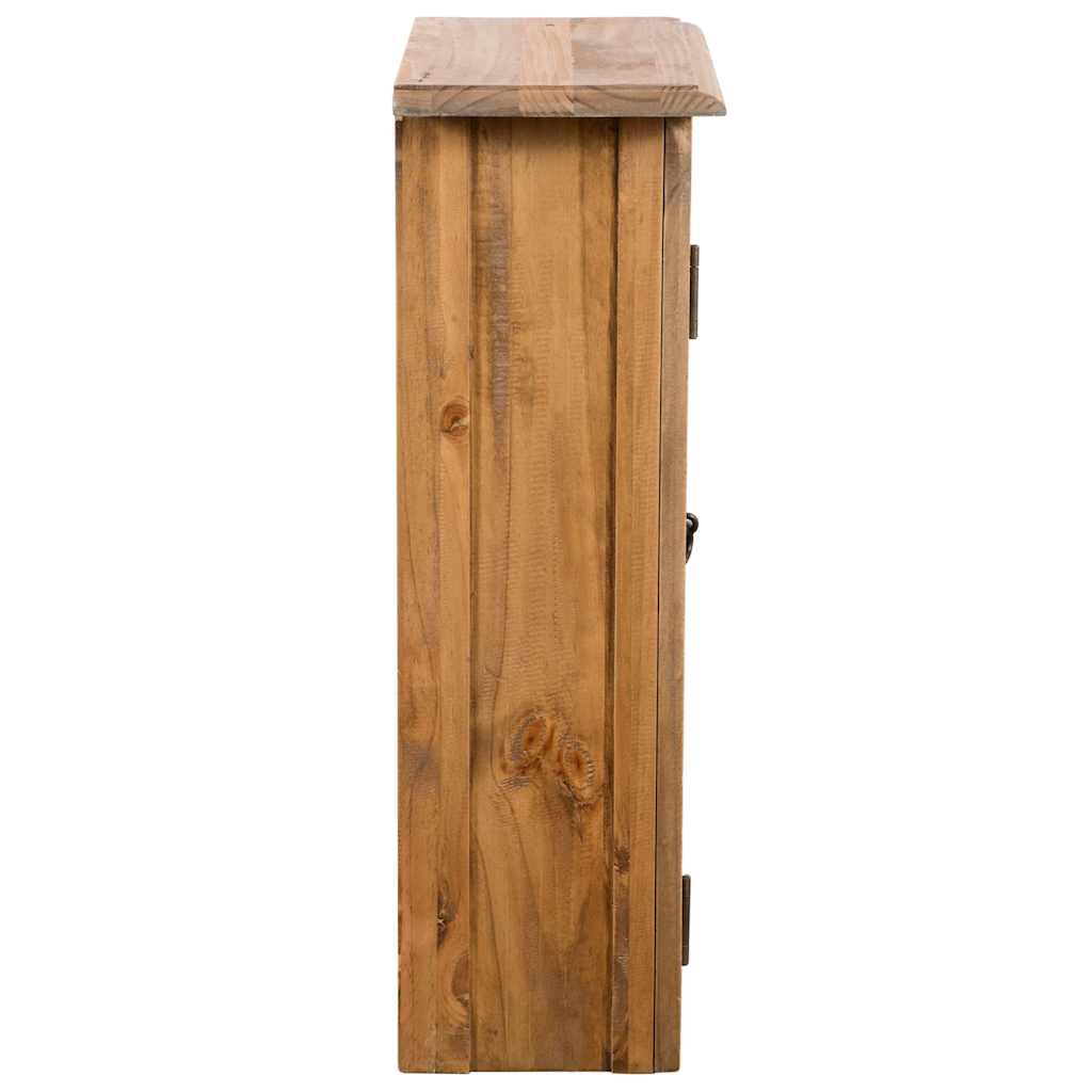 Vidaxl badkamerwandkast 42x23x70 cm gerecycled massief grenenhout