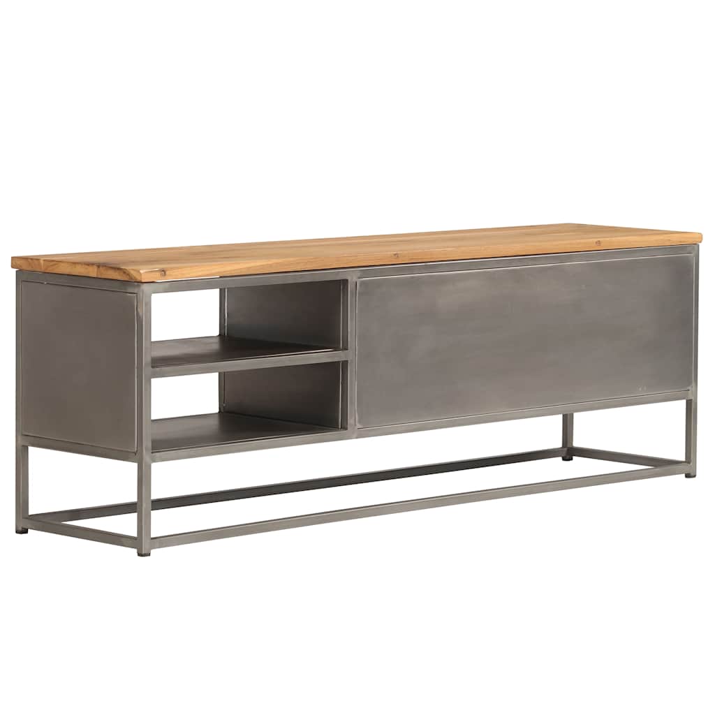 Vidaxl tv-meubel 120x30x40 cm gerecycled teakhout en staal