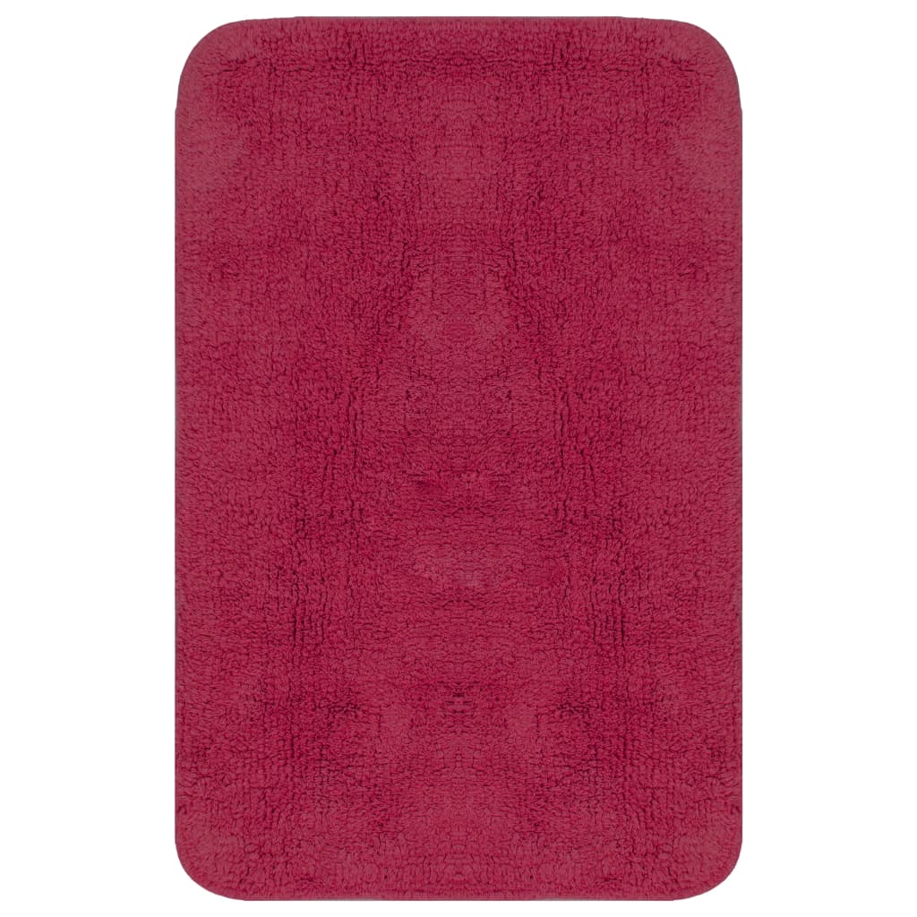 Vidaxl Bademattierung Set Fabric Fuchsia 3-Stück