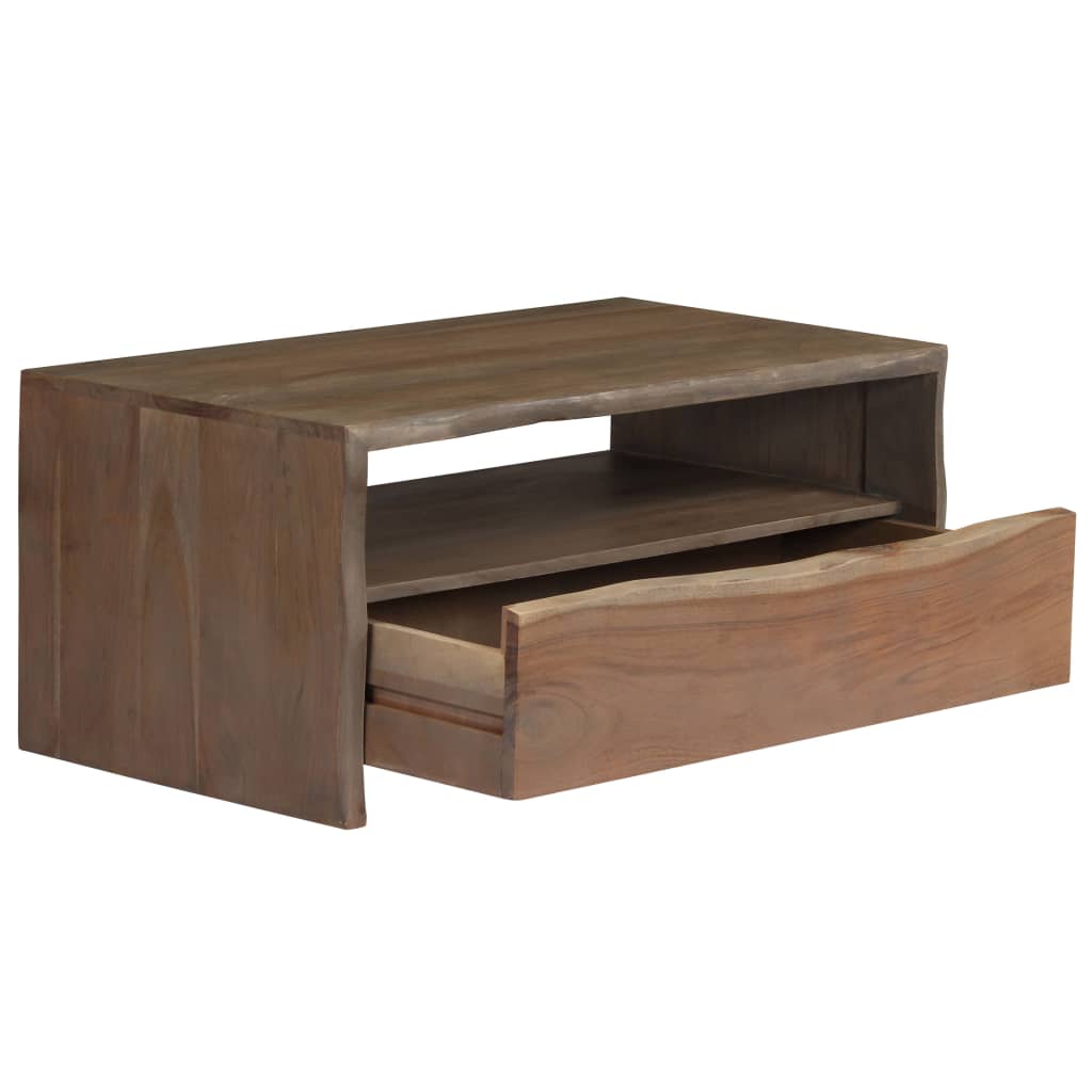 Vidaxl salontafel met natuurlijke rand 90x50x40 cm acaciahout grijs