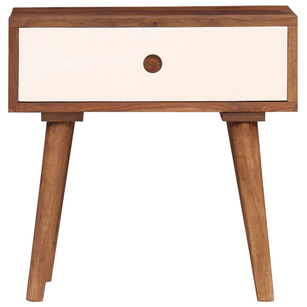 Vidaxl nachtkastje 45x30x45 cm massief acaciahout