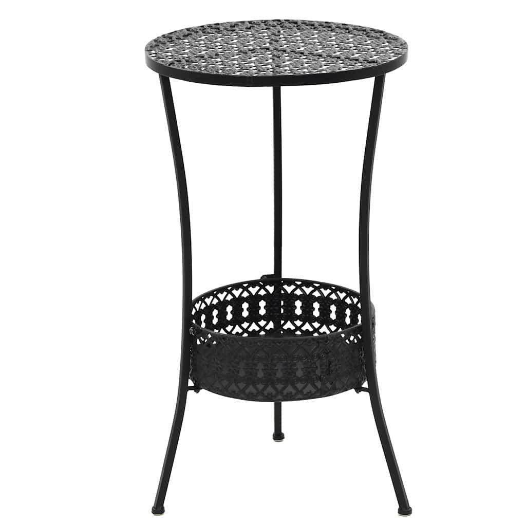 Vidaxl bistrotafel 40x70 cm metaal zwart