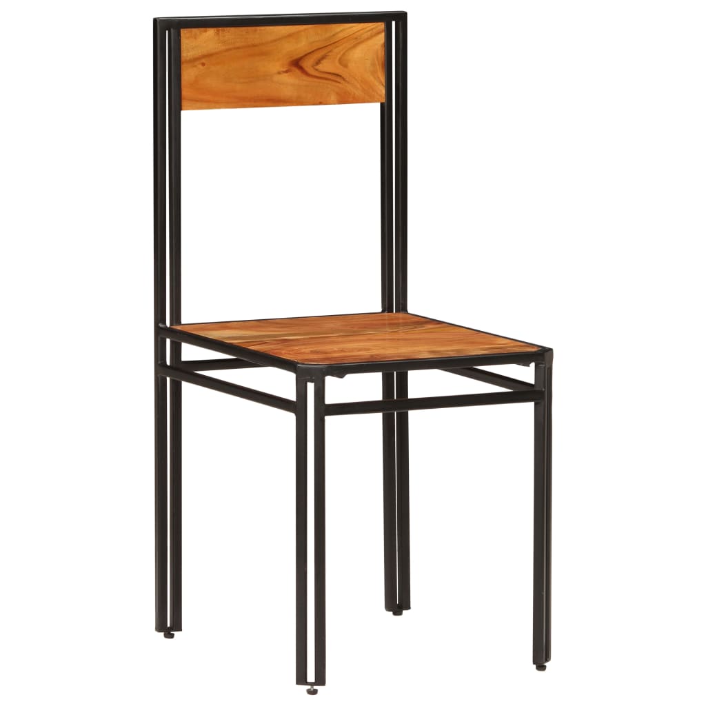 Vidaxl eetkamerstoelen 2 st massief acaciahout