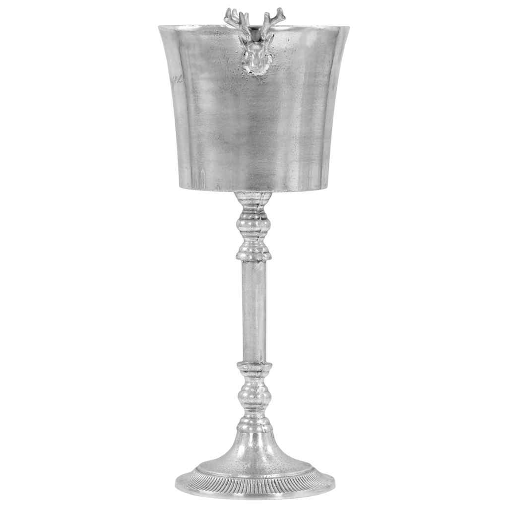 Vidaxl Champagnerkühler 39x29x71 cm Festes Aluminium Silber gefärbt