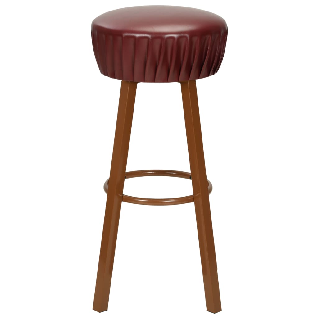 Vidaxl barstoelen 2 st kunstleer bruin