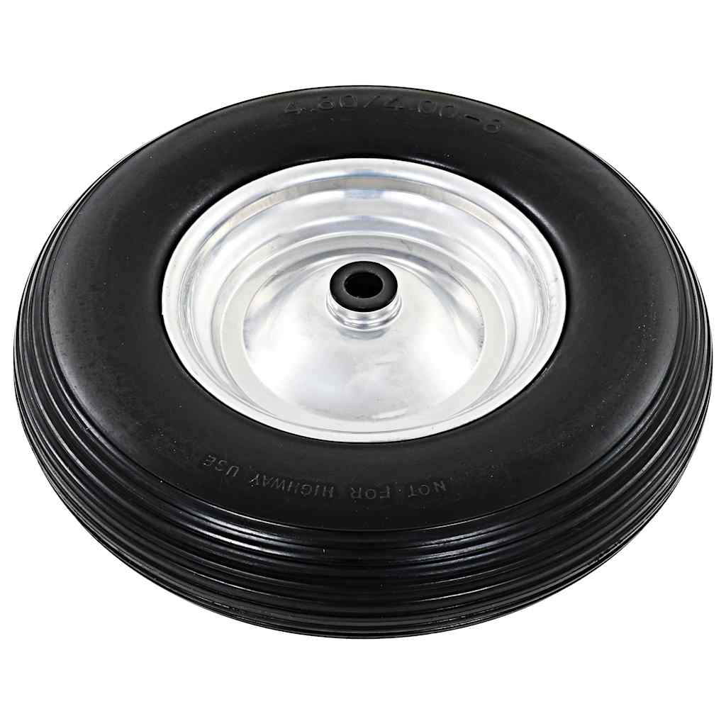 Vidaxl-Schubkarreen mit Achse 4,00-8 390 mm fester PU