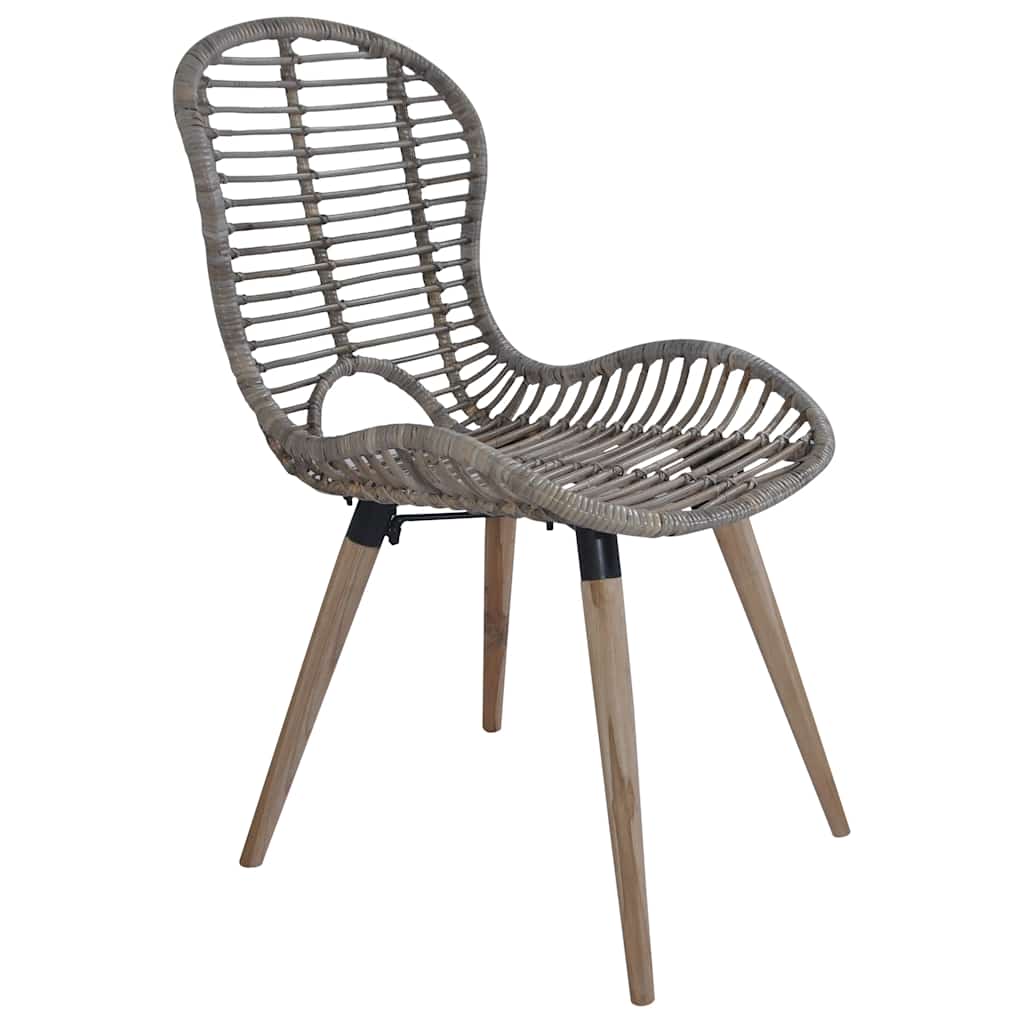 Vidaxl eetkamerstoelen 4 st natuurlijk rattan bruin